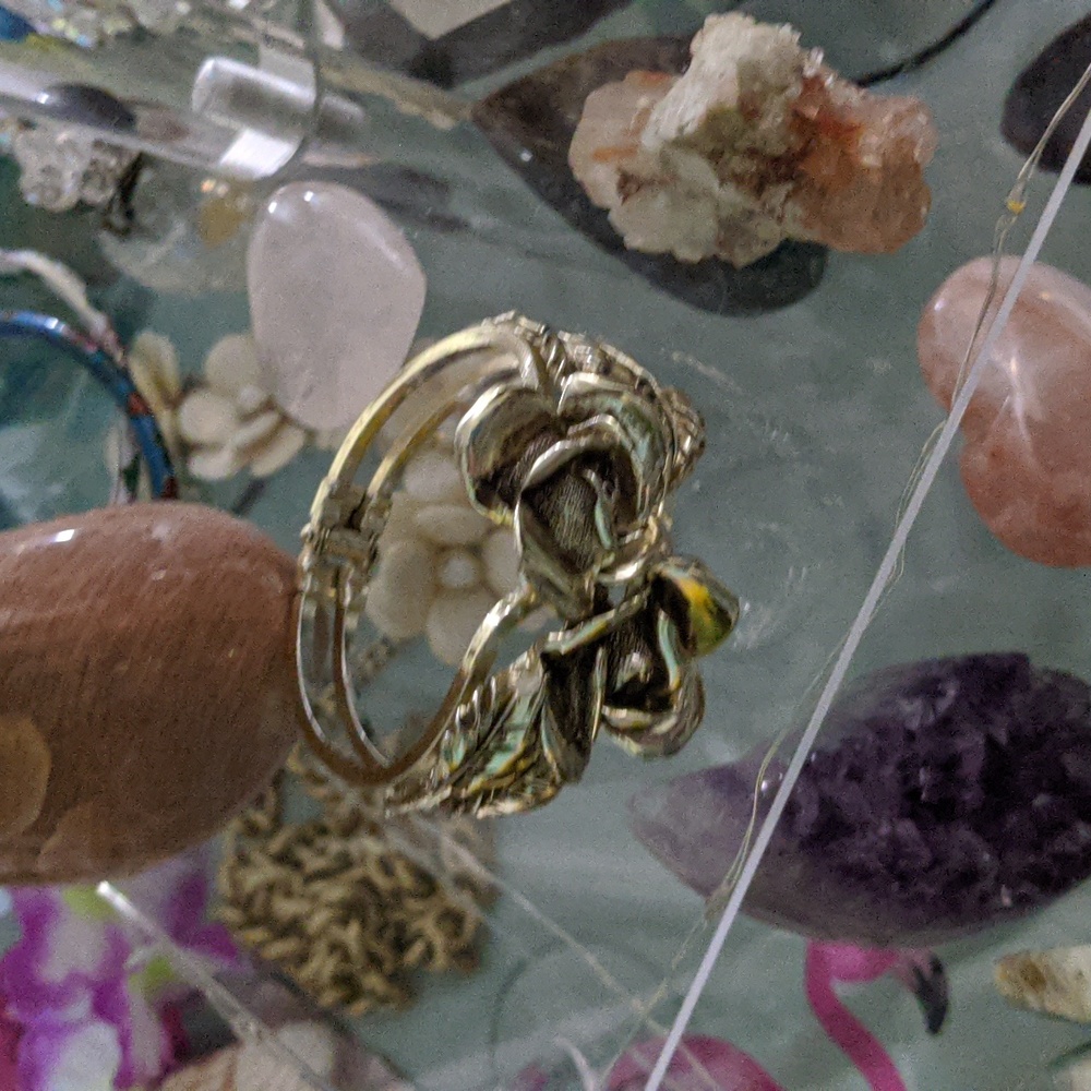 Rose Cuff (gold tone designer)